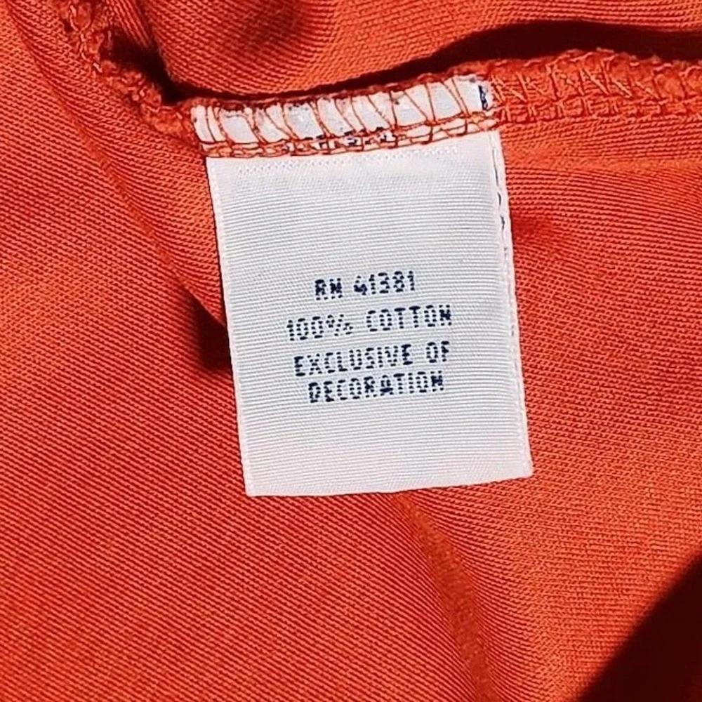 Polo Ralph Lauren Mens Orange Pima Soft Touch Long Sleeve Polo Shirt Medium